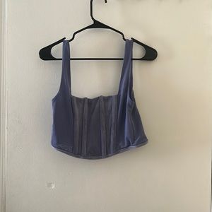 Purple corset. Medium. Never worn. Zipper back.